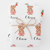 niedliches Lebkuchen Geschenkpapier Set (Beispiel)