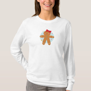 Niedliches Lebkuchen Girl Cookies Zeichn T-Shirt
