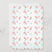 Niedliches Lebkuchen Haus Dekorieren Party Geburts Einladung (Rückseite)