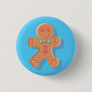 Niedliches Lebkuchen-Mann-Button Button
