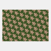 Niedliches Lebkuchen Mann Kekse benutzerdefinierte Geschenkpapier Set (Vorderseite 3)