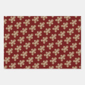 Niedliches Lebkuchen Mann Kekse benutzerdefinierte Geschenkpapier Set (Vorderseite)