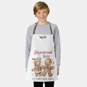 Niedliches Lebkuchen Menschen Kinder Schürze (Getragen)