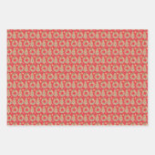 Niedliches Lebkuchen Weihnachten Feierliche Muster Geschenkpapier Set (Vorderseite 2)