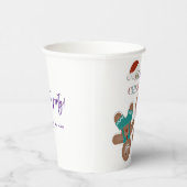 Niedliches Lebkuchen Weihnachtsfeier Pappbecher (Rechts)