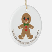 Niedliches Lebkuchen Weihnachtsfeiertag Keramik Ornament (Rechts)