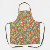 Niedliches Lebkuchen Weihnachtsfeiertag Schürze (Vorderseite)