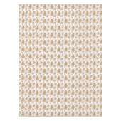 Niedliches Lebkuchen Weihnachtsgebäck Muster Tischdecke (Vorderseite)