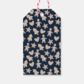 Niedliches Lebkuchen Weihnachtsgeschenk-Tag Geschenkanhänger (Rückseite)