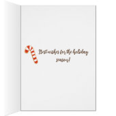 Niedliches Lebkuchen Weihnachtskarte (Innen (Rechts))