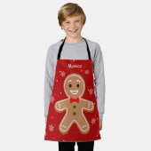 Niedliches Lebkuchen Weihnachtskostüm für Kinder Schürze (Getragen)