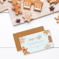 Niedliches Lebkuchengebäck Babydusche Windelwindel