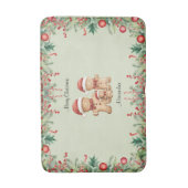 Niedliches Lebkuchengebäck Weihnachten Badematte (Vorderseite Vertikal)