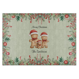 Niedliches Lebkuchengebäck Weihnachten Schneidebrett