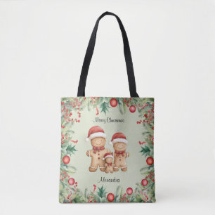 Niedliches Lebkuchengebäck Weihnachten Tasche