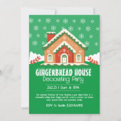Niedliches Lebkuchenherd Dekoratives Party Einladung (Vorderseite)