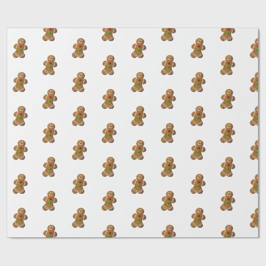 Niedliches Lebkuchenpapier Geschenkpapier (Flach)