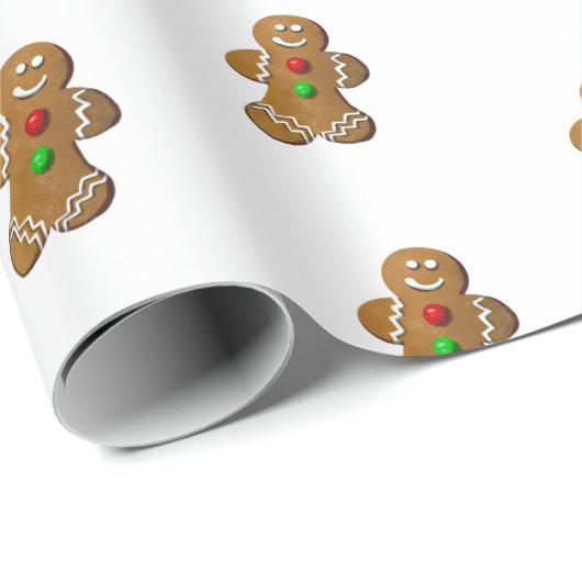 Niedliches Lebkuchenpapier Geschenkpapier (Rolleneckpunkt)