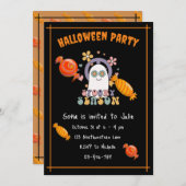 Niedliches, leckeres Halloween-Party Einladung (Vorne/Hinten)