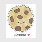 Niedliches leckeres Schokoladenkeks Aufkleber (Blatt)