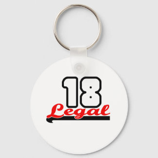 Niedliches "Legal 18"-Design Schlüsselanhänger