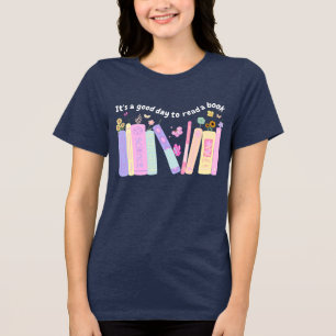 Niedliches Lehrerhemd, es ist ein guter Tag, ein B Tri-Blend Shirt