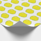 Niedliches Lemo Muster Geschenkpapier (Ecke)