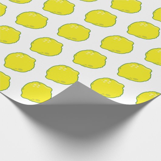 Niedliches Lemo Muster Geschenkpapier (Ecke)