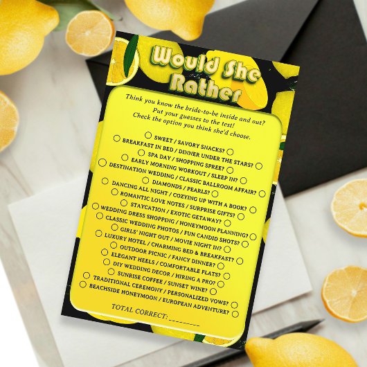 Niedliches Lemon Brautparty würde sie eher Spaß sp Flyer