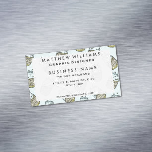 Niedliches Lemonade Mason Jar Sommergetränk Aquam Magnetische Visitenkarte