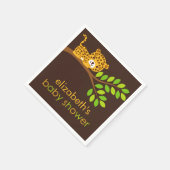 Niedliches Leopard Baby Duschpapier Napkins Serviette (Ecke)