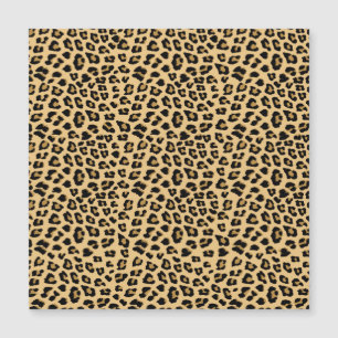 Niedliches Leopard-Druckmuster Magnetkarte