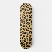 Niedliches Leopard-Druckmuster Skateboard (Vorderseite)