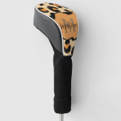 Niedliches Leopard-Monogramm Golf Headcover (angewinkelt)