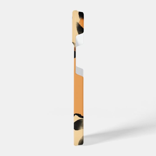 Niedliches Leopard-Monogramm iPhone Hülle (Linke Seite)