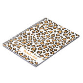 Niedliches Leopard Print SpiralNotebook Notizblock (Linke Seite)