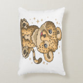 niedliches Leopardendesign Dekokissen (Vorderseite(Vertikal))