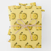 Niedliches Leopardenpapier im kawaii-Stil Geschenkpapier Set (Beispiel)