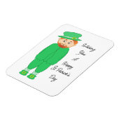 Niedliches Leprechaun-Magnet Magnet (Linke Seite)