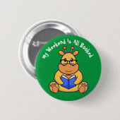 Niedliches Lesebuch Button (Vorne & Hinten)