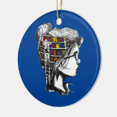 Niedliches Lesebuch Keramik Ornament (Links)