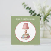 niedliches Lesebuch-Party  Einladung (Stehend Vorderseite)