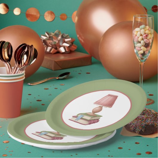 niedliches Lesebuch-Party Pappteller (Multi)