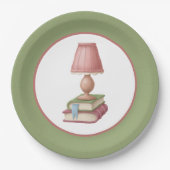 niedliches Lesebuch-Party Pappteller (Vorderseite)