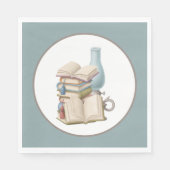 niedliches Lesebuch-Party Serviette (Vorderseite)