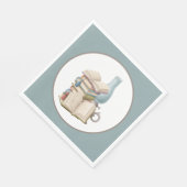 niedliches Lesebuch-Party Serviette (Ecke)