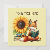 Niedliches Lesefeld oder Club-Party Einladung (Vorderseite)