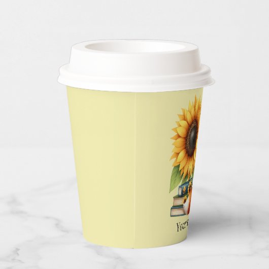 Niedliches Lesefeld oder Club-Party Pappbecher (Rechts)