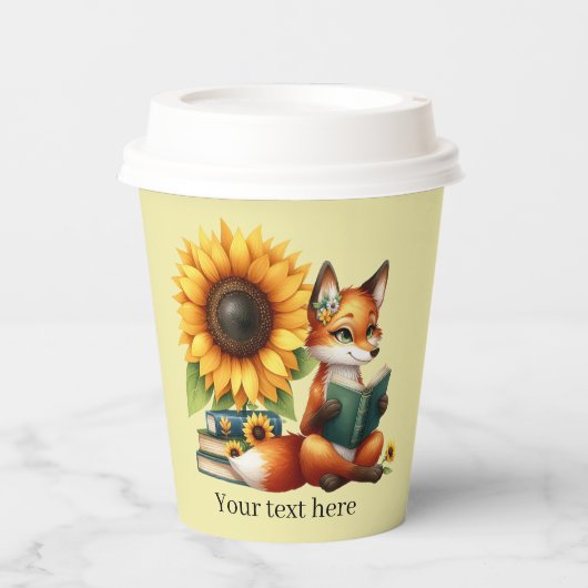 Niedliches Lesefeld oder Club-Party Pappbecher (Vorderseite)