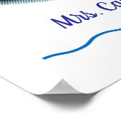 Niedliches Lesekulturposter Poster (Ecke)